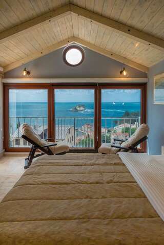 Апартаменты Medin Apartments BluVista Петровац Номер-студио Делюкс с террасой и видом на море-1